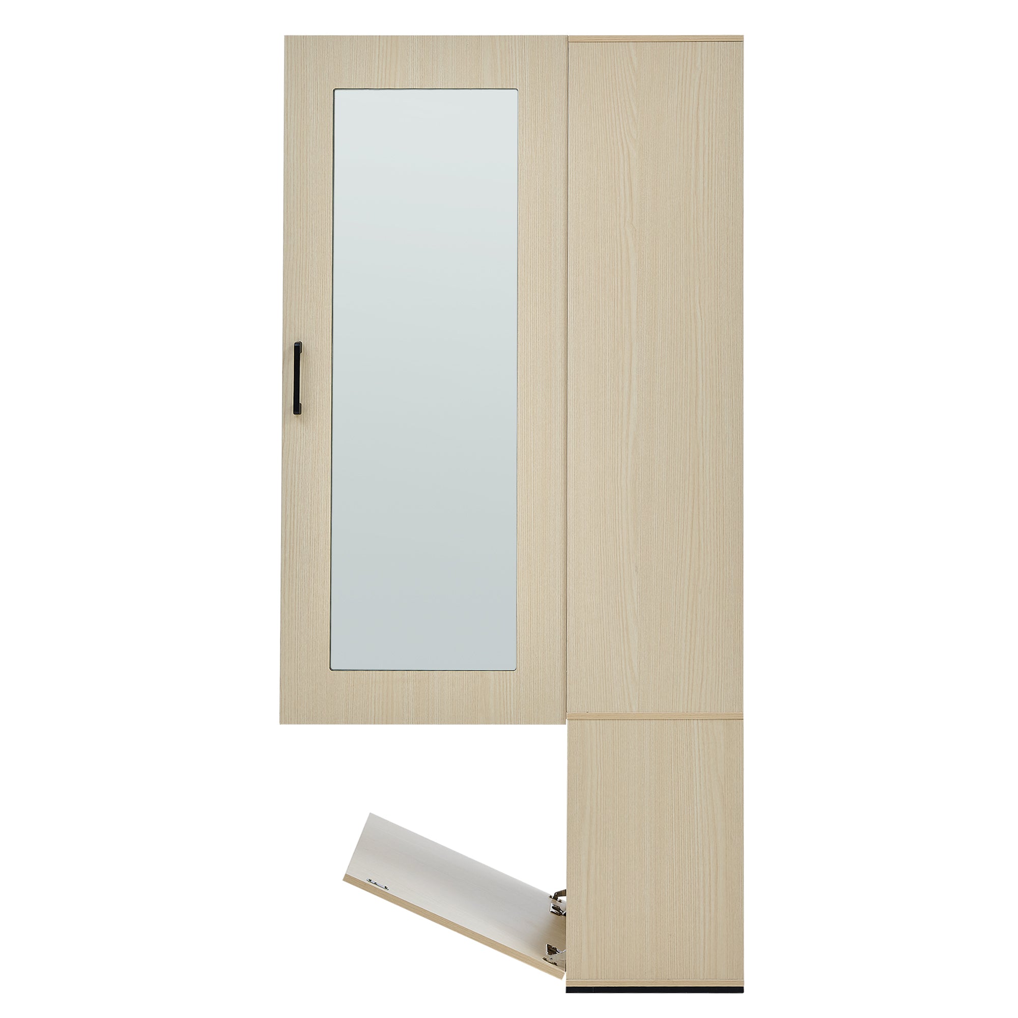 PINGGO Extendable Wardrobe Set with Mirror & Bench | Modern Hallway Furniture