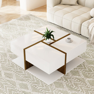 PINGGO High Gloss Coffee Table