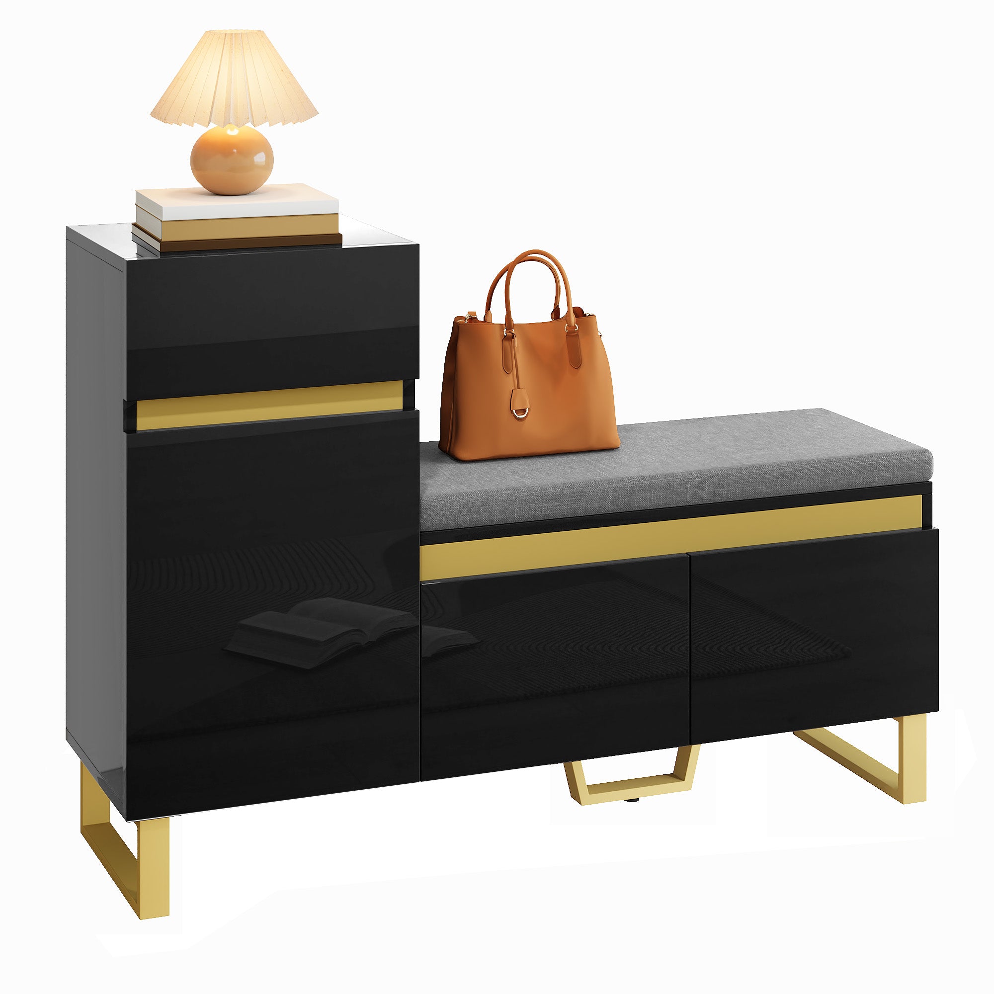 PINGGO Large Capacity Shoe Cabinet Modern Minimalist Multi-Layer Entrance Locker