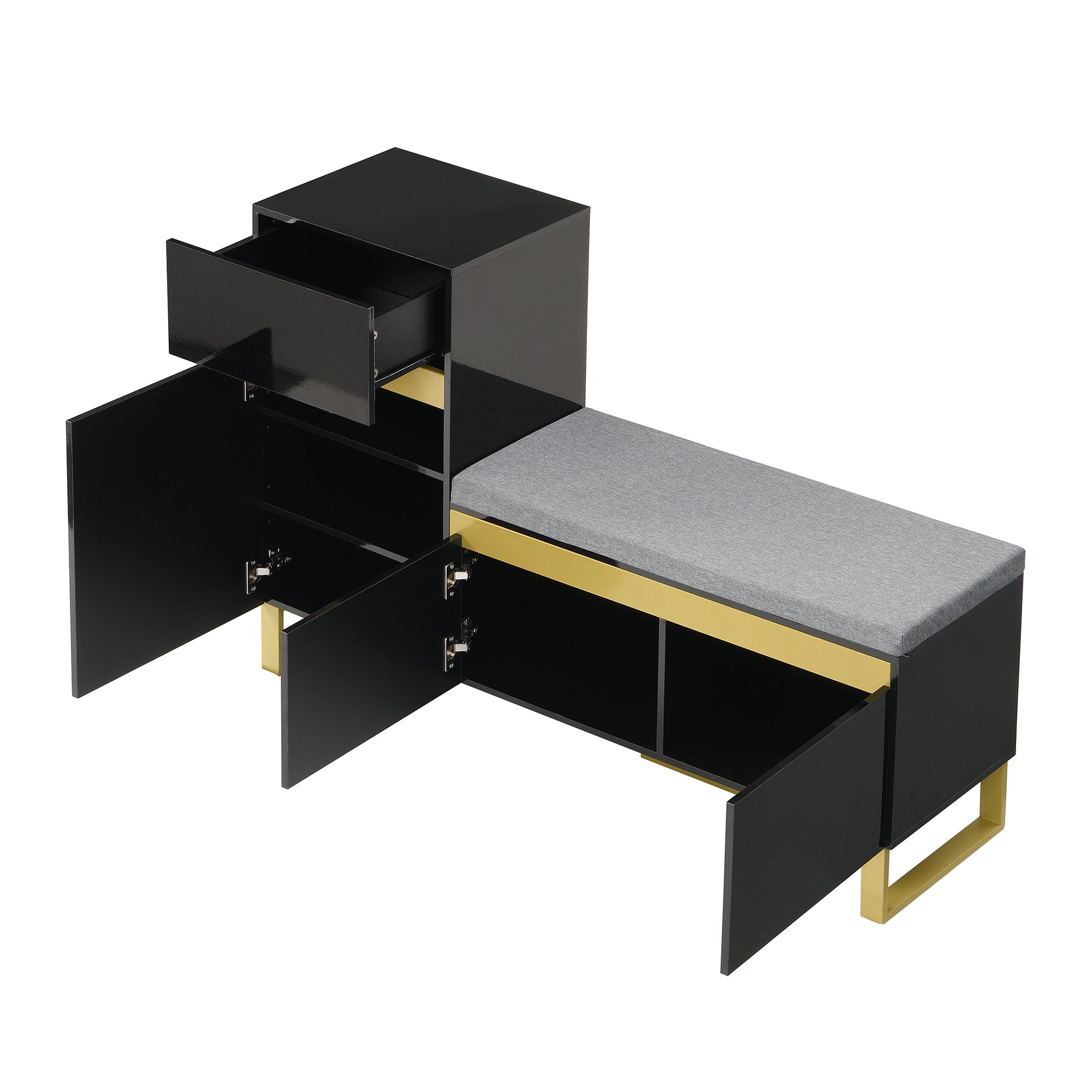 PINGGO Large Capacity Shoe Cabinet Modern Minimalist Multi-Layer Entrance Locker