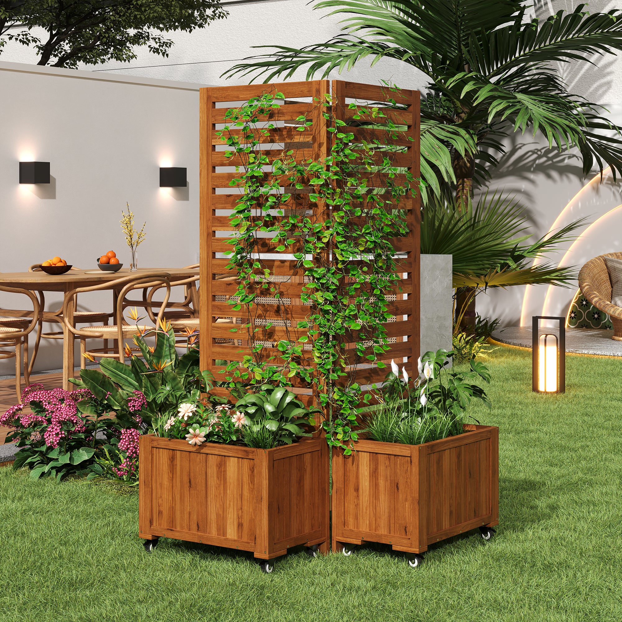 PINGGO Foldable Planting Bucket with Spalier