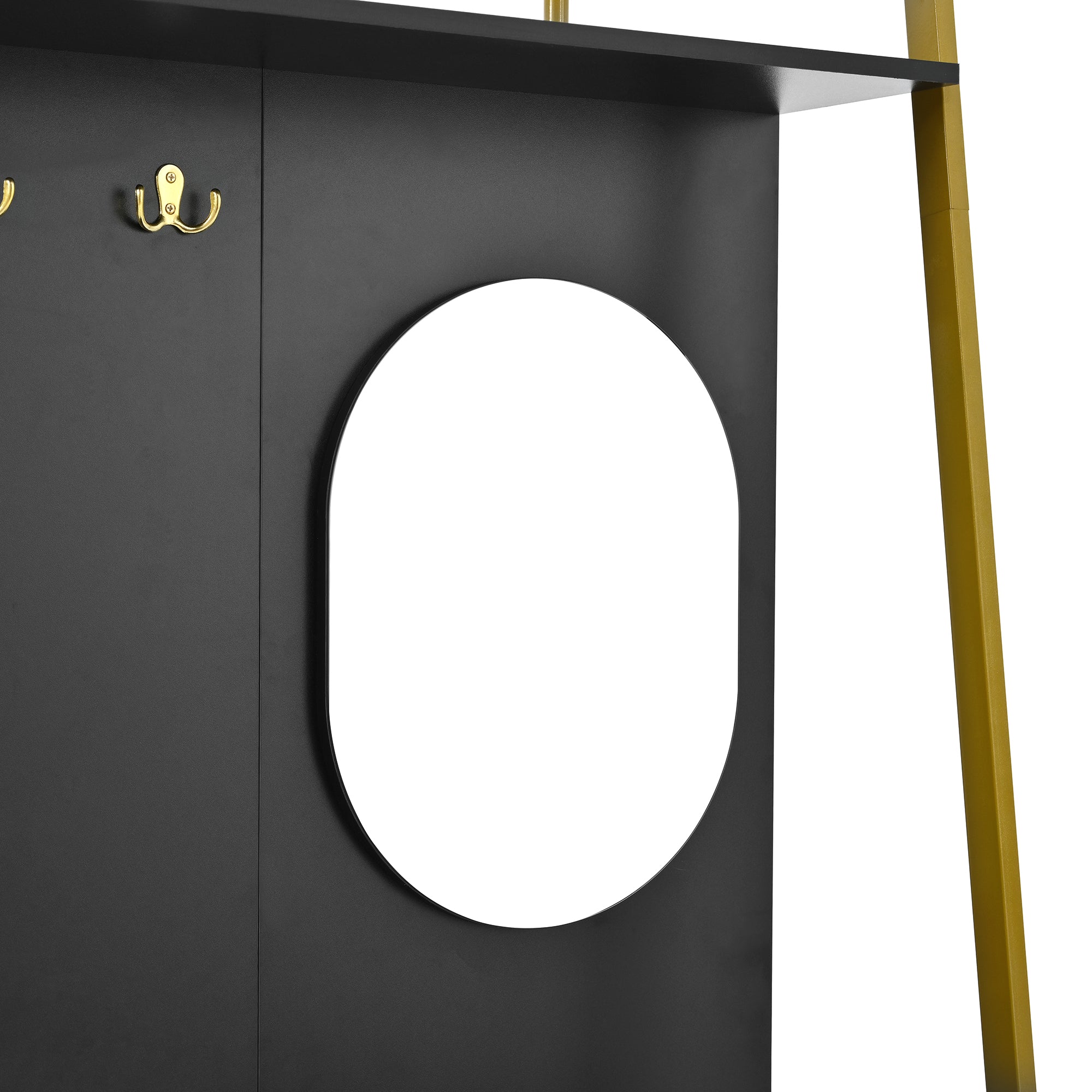 PINGGO Modern Minimalist Compact Wardrobe Open Multifunctional Storage Cabinet
