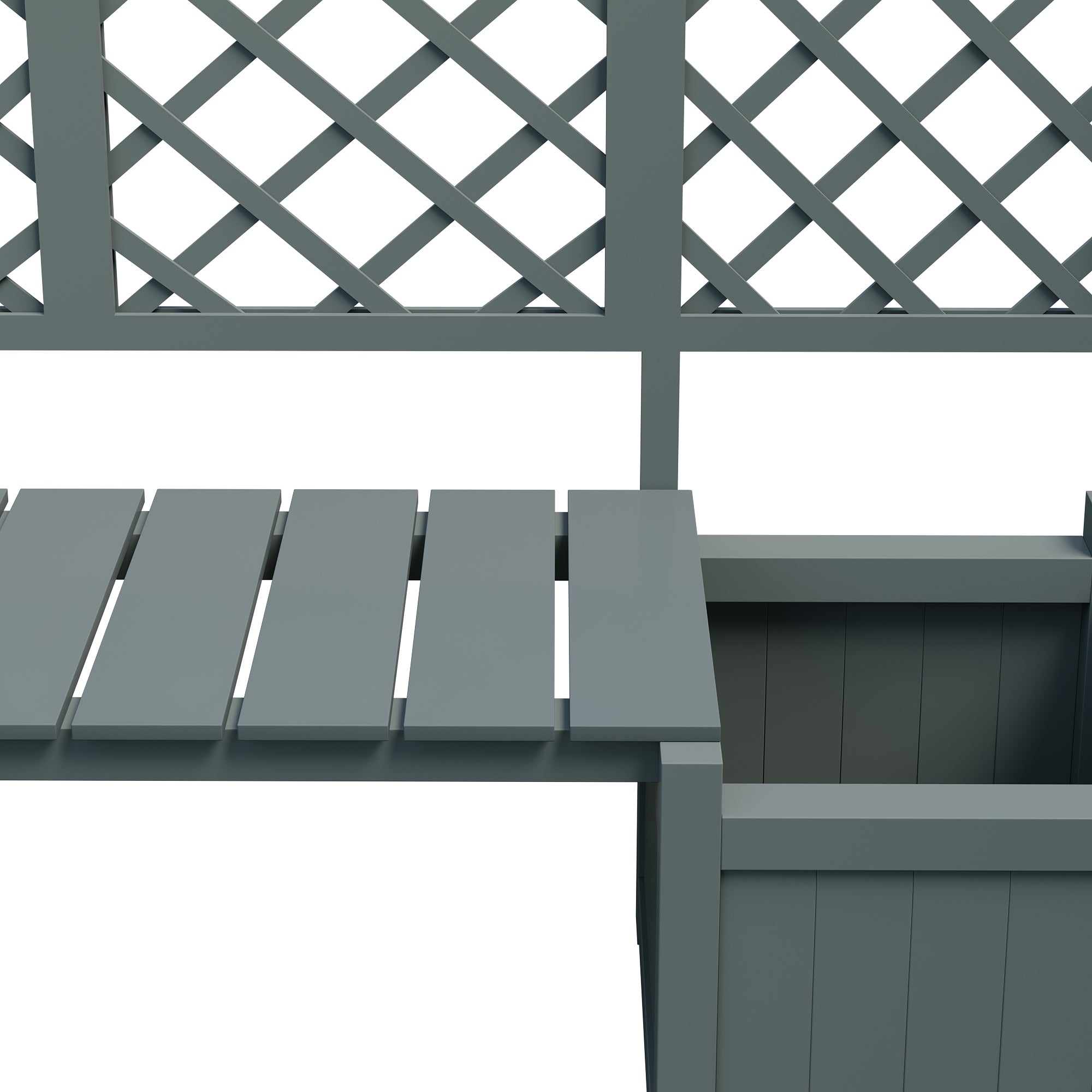 PINGGO Multi-Functional Fir Solid Wood Pot  Splitter & Seating Included  Spacious Flower Box for Garden