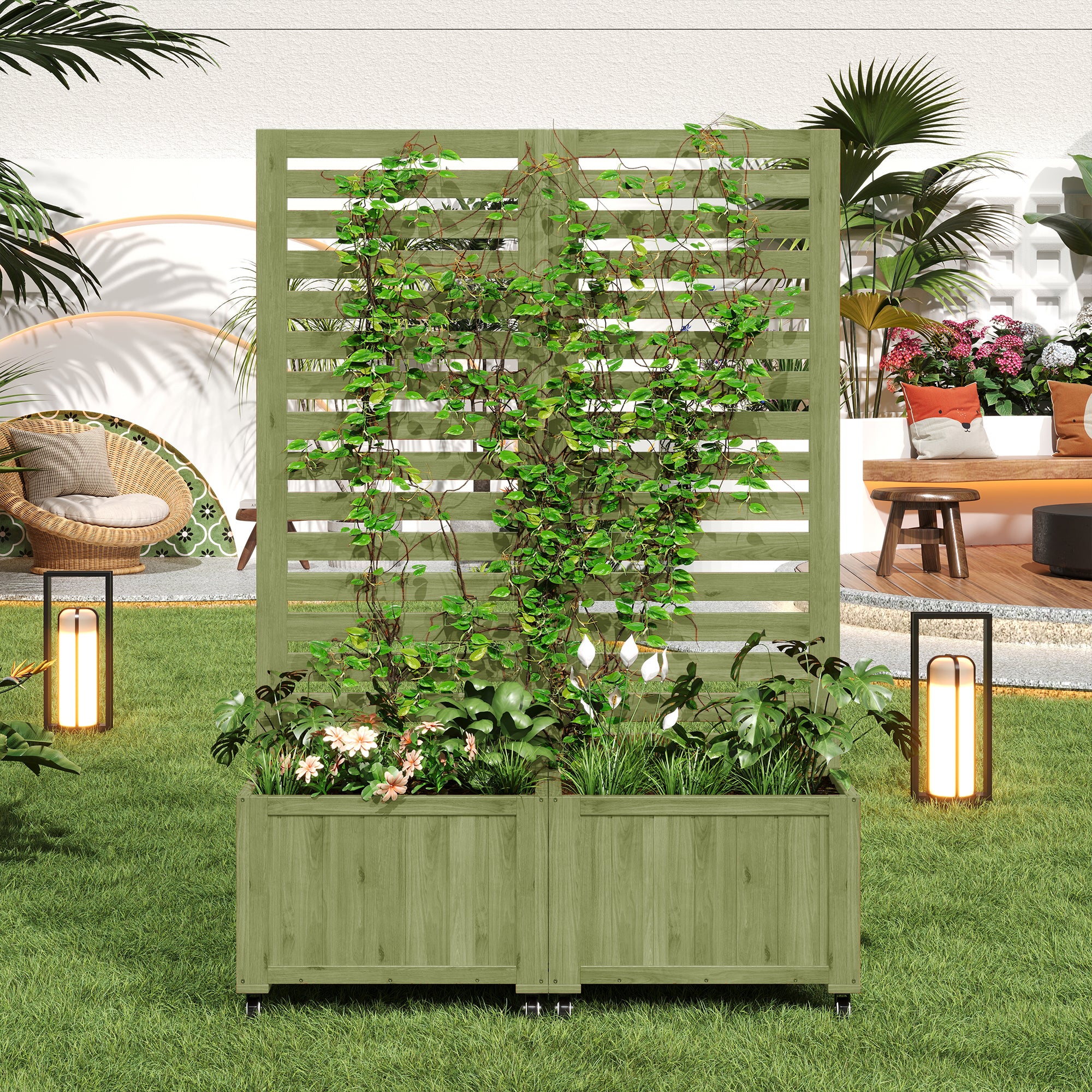 PINGGO Foldable Planting Bucket with Spalier