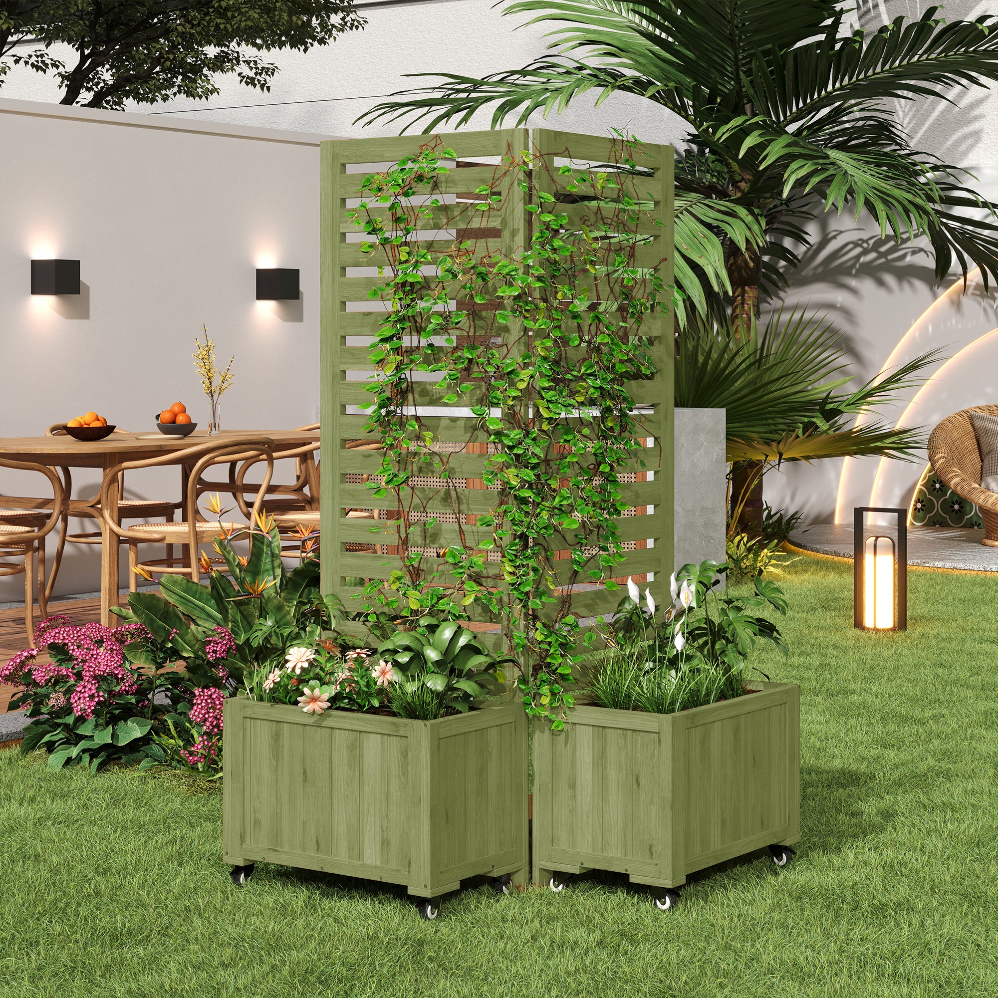 PINGGO Foldable Planting Bucket with Spalier